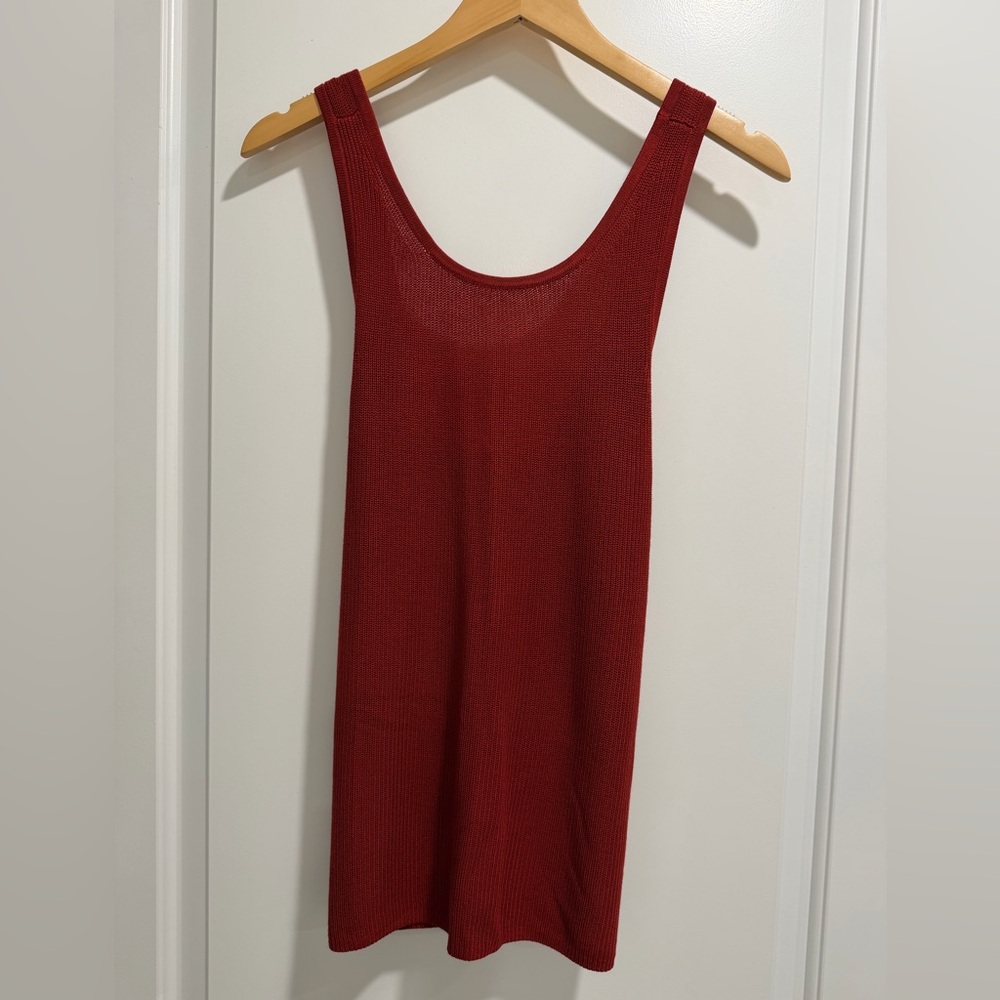Banana Republic Knit Tank Top - Deep Red